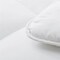 White Polyester King Size Comforter All Seasons Plush Machine Washable